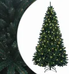 Dirbtinė lankstinė tamsiai žalia Kalėdų eglutė 270 cm 600 LED