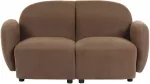 Beliani Dviejų vietų sofa JULE, ruda