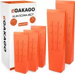 Gakago medžių kirtimo plei&scaron;tų rinkinys, 5 vnt., ABS, 3 x 6 ir 2 x 8 col., Faellkeil_Set_2x8zoll_3x6zoll