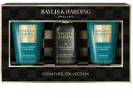 Baylis & Harding Men Shower mini rinkinys (juodieji pipirai ir žen&scaron;enis) &ndash; dovanojimo mini kūno priežiūros rinkinys (3 vnt.)