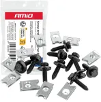 Varžtų ir montavimo plok&scaron;telių rinkinys 22 mm x 6 mm, 10 vnt. amio-05033
