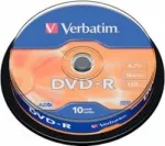 Verbatim DVD-R Matt Sidabrinis 4.7 GB 10 pc(s)