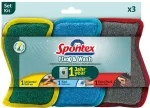 Ultra Clean Kempinė ir mikropluo&scaron;to &scaron;luostė 2in1 Flex&Wash rinkinys 3 vnt. (indai, vonios kambarys, &scaron;veitimas) (19500175) (SPON-AK-140-20)
