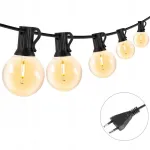 Led sodo girlianda lemputės burbulai 25 lemputės 7.5m G40 230v