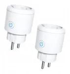 Tuya 2x Wifi Smart i&scaron;manusis lizdas su galios matuokliu, laikmačiu ir programatoriumi 16a