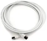 1attack.de 5 m cat 8 tinklo kabelis Cat8 kabelis baltas - 1 vnt. cat.8 lan 2000 Mhz 40 Gbit/s 40gbase-t poe+ patch kabelis ethernet kabelis Lszh - 1 x 5 m baltas