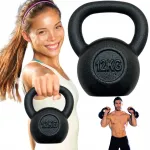 ABS Hage Kettlebell, 12 kg, ketlinis svarelis, hantelis, svarmuo, skirtas treniruotėms