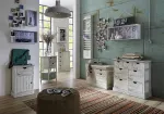 Haku Furniture 27926 sieninis pakabinamas stovas, baltai plautas, plotis: 33 x gylis: 10 x auk&scaron;tis: 20 cm