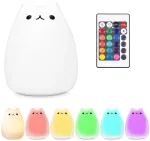 Navaris led naktinė lemputė, įvairūs dizainai su micro usb laidu, mielas rgb spalvų keitimas, vaiki&scaron;ka naktinė lempa prie lovos, vaiko kambario atidėjimo &scaron;viesa