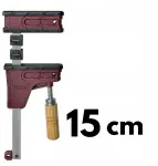 Layher Piher Prl400 pilno pavir&scaron;iaus spaustuvas, 15 cm, maksimali spaudimo jėga 400 kg, rankena 8 cm