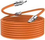 Wlgq Usb C į C Pd100w silikoninis greito įkrovimo kabelis, Usb 2.0 480m/s duomenų kabelis, C sąsajos ne&scaron;iojamojo kompiuterio įkrovimo kabelis (oranžinis 1m)