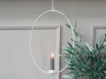 Chic Antique žvakidžių vainikas pakabinimui Shabby Chic stiliaus vainikas smailėjančioms žvakėms Metalas A 30 cm arba 36 cm (a 36 x 32 cm 71512-01)