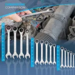 Haskyy kombinuotų raktų rinkinys 14 vnt. 8-24 mm, su terk&scaron;le