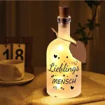 Yedkufea Led butelio &scaron;viestuvas su užra&scaron;u, Led dekoratyviniai buteliai, gimtadienio dovana mamai, močiutei, Valentino dienai, motinos dienai su mėgstamais žmonėmis moterims, draugei, gimtadieniui, vestuvėms, Kalėdoms