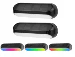 Sieninis &scaron;viestuvas Light Prestige 2x Led Plus sodo &scaron;viestuvas, led fasadinis lauko sieninis saulės Rgb+ww
