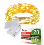 Goliat Kalėdinės lemputės 20 Led ant vielos, maitinamos baterijomis