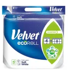 Velvet Ecoroll &Scaron;velniai baltas tualetinis popierius 4 ritinėliai