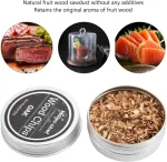 Ausla 8 vnt. viskio medienos skiedrų rinkinys kokteilių rūkyklai, bbq rūkymo skiedrų mi&scaron;inys vaisių medienos pjuvenos gėrimų rūkymui optimaliam dūmų aromatui kepant ant grotelių, 195 g