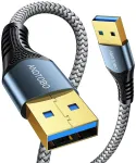 Andtobo usb 3.0 kabelis (2m) - a į a 5 gbps didelės spartos duomenų perdavimo kabelis, suderinamas su hdd, spausdintuvu, ne&scaron;iojamojo kompiuterio au&scaron;intuvu, kameromis, i&scaron;oriniu kietuoju disku, dvd