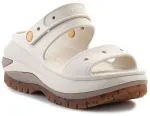 Moteri&scaron;kos &scaron;lepetės Crocs Classic Mega Crush, pilkai rudos