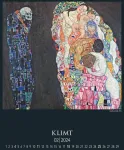 Gustav Klimt 2024 metų paveikslų kalendorius 42 x 56 cm meno kalendorius su metalizuota folija sieninis kalendorius painting alpha edition