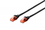 DIGITUS DK-1612-005/BL DIGITUS Premium CAT 6 UTP patch kabelis, ilgis 0,5m, spalva juoda