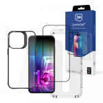 &bdquo;3mk Comfort&ldquo; rinkinys &bdquo;4 viename&ldquo;, skirtas &bdquo;iPhone 15 Pro Max&ldquo; &ndash; dėklas, 2x stiklas, aplikacijos rėmelis