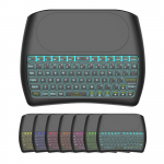 Fusion Accessories Fusion D8 belaidė mini klaviatūra PC | PS4 | XBOX | Smart TV | &bdquo;Android&ldquo; + juoda jutiklinė dalis (su RGB ap&scaron;vietimu)