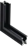 Įleidžiamo magnetinio bėgelio ZAMBELIS vertikalus kampinis sujungimas, juodas, 2084B-C1
