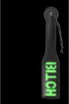 Ouch By Shots OUCH! Glow in the Dark Paddle - Fluorescent Žalias Bondage Priedas