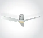 Lubinis &scaron;viestuvas 35W ventiliatorius su dimeriuojamu 22W LED &scaron;viestuvu, baltas, 3000/4000/5500K, 6310C/W/V