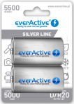 D / R20 Ni-MH everActive 5500 mAh Sidabrinis Line baterijos (2 vnt.)