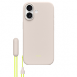 Apple &bdquo;Beats iPhone 17&ldquo; dėklas su atlo&scaron;u, &bdquo;MagSafe&ldquo; ir kameros valdymu &ndash; kalkių akmens spalvos