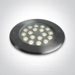 18W LED įleidžiamas į žemę &scaron;viestuvas, plieno sp., 3000K, IP67, dimeriuojamas, 69076D/W