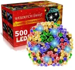 Happy People Kalėdinės lemputės 500 led Kalėdinė girlianda Led 500, 34 metrai Įvairių spalvų K-21