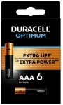 Duracell Optimum Jednorazowa alkaliczna baterie AAA, 6-pack