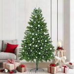Kalėdų eglutė su 300 LED s stovu Žalia 210 cm PE