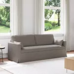 Sofa Taupe 198 x 78 x 80 cm Metalas