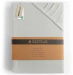 RESTILO AMBER fitted sheet, light pilkas, classic style, jersey material, 100&ndash;120 x 200
