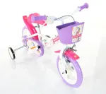 Vaiki&scaron;kas dviratis Bimbo Bike 12" "UNIVORN", baltas/violetinis,rožinis