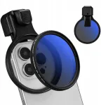 K+F Objektyvas, lę&scaron;is, poliarizacinis filtras CPL i&scaron;maniesiems telefonams 67 mm su spaustuku / Kf15.0027