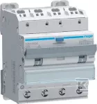 Hager RCBO. Skirstomasis automatinis jungiklis su nuotėkio rel. 4P 6kA C 10A/