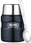 Thermos Termosas &ndash; nerūdijančio plieno &bdquo;King&ldquo; maisto kolba, 470 ml &ndash; tamsiai mėlynas
