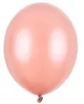 Party Deco Auksiniai rožiniai balionai, 100 vnt., metalizuoti 5"