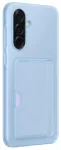 Samsung EF-OA366TLE Card Slot knygos tipo telefonų dėklas skirtas Samsung Galaxy A36 5G (A366) mėlynas