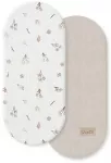 Kūdikio paklodės į gondolą ALBERO MIO Wild Flowers, 2 vnt., 80 &times; 35 cm