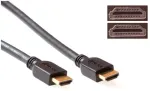 ACT Pažangios kabelių technologijos 0,5 m, 2xHDMI, 0,5 m, HDMI, HDMI, ki&scaron;tukas, ki&scaron;tukas, juoda