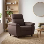 Sofa Tamsiai rudas 95 x 90 x 95 cm Audinys