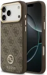 Dėklas Guess 4G Strass Logo MagSafe do iPhone 18 Pro Max / 17 Pro Max ruda