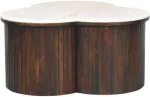 Artisan Furniture Verona Marble mango medienos kavos staliukas su marmuro detale